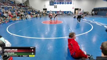 160 lbs 1st Place Match - Jayden Lawler, Big Horn Middle School vs Jax McLean, Laramie Middle School