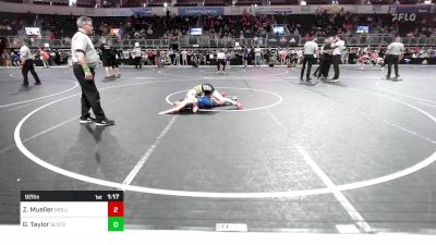 92 lbs Final - Zander Mueller, Mollitium Wrestling Club vs Grant Taylor, SlyFox Wrestling Academy