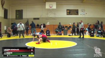 95 lbs Cons. Round 5 - Jj Greene, Alta Sierra vs Jayden Gonzalez, Central