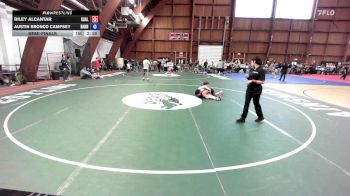 121A lbs Semifinal - Riley Alcantar, Xcalibur/ Wyoming Seminary vs Austin Bronco Campsey, Barn Brothers