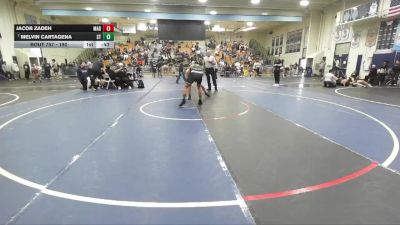 190 lbs Cons. Round 4 - Jacob Zadeh, Marina vs Melvin Cartagena, South Torrance