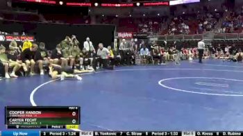132 lbs Finals (1st & 3rd) - Carter Fecht, 1-Waverly-Shell Rock vs Cooper Hanson, 2-Southeast Polk