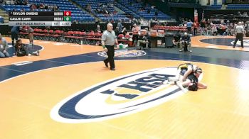 155 lbs 3rd Place Match - Taylor Owens, Fithian (Oakwood) vs Callie Carr, Darien (Hinsdale South)