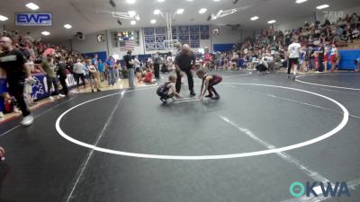 55 lbs Consi Of 4 - Easton Klinglesmith, Perry Wrestling Academy vs Kyson Copelin, Unaffiliated