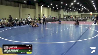 157 lbs 6th Wrestleback (32 Team) - Nikita Checkovsky, BHWC/ Florida Supreme vs Aaron Campbell, Level Up