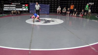 55 lbs 5th Place - Zendaya Aimable, Bowie vs Jamison Wagner, Hampstead