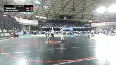 Girls 4A 170 lbs Champ. Round 2 - Brook Bahr, Union (Girls) vs Nivayah Henry, Skyview (Girls)