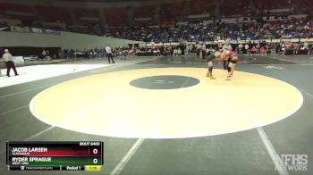 6A-120 lbs Quarterfinal - Jacob Larsen, Clackamas vs Ryder Sprague, West Linn