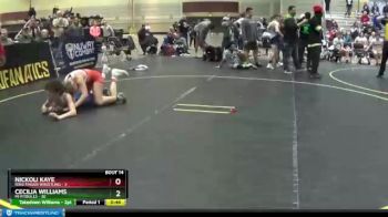 122 lbs Round 5 (6 Team) - Cecilia Williams, MI Pitbulls vs Nickoli Kaye, Ring Finger Wrestling