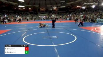 Quarterfinal - Brody Brown, Berryhill Wrestling vs Liam Quinton, Sperry Elementary Wrestling Club