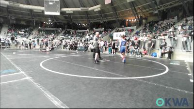 80 lbs Consi Of 8 #2 - Beckum Smith, Lincoln Christian vs Ryker Hushbeck, Verdigris Youth Wrestling