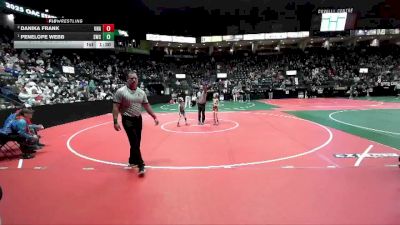 44 lbs 1st Place Match - Penelope Webb, SWC3 vs Danika Frank, Unattached