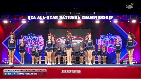 Spirit Xtreme - Believe [2026 L1 Youth - Medium Day 2] 2026 NCA All-Star National Championship