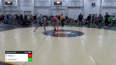 O-190 lbs Quarterfinal - Aiden Gibson, WV vs Devan Hendricks, OH