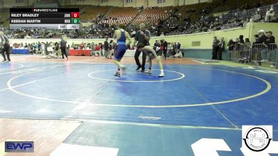 108 lbs Consi Of 8 #2 - Riley Bradley, Jenks vs Keedan Martin, Bridge Creek Wrestling