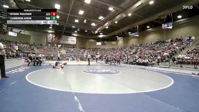 1A 132 lbs Semifinal - Cameron Atkin, Panguitch vs Ryker Thacker, Altamont