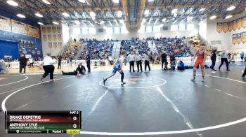 157 lbs Round 1 - Anthony Lyle, Longwood Wrestling Club vs Drake DePetris, Zephyrhills Christian Academy