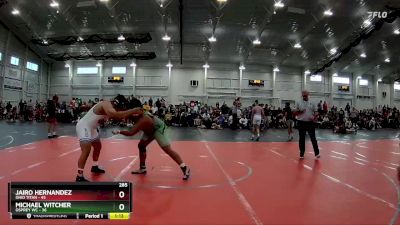 285 lbs Round 1 (4 Team) - Jairo Hernandez, Ohio Titan vs Michael Witcher, Osprey WC