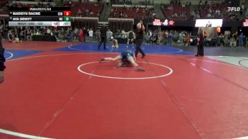 123 lbs Cons. Round 4 - Ava DeWitt, Montana Disciples vs Madisyn Racine, Minot Majettes