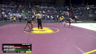 118 lbs Cons. Round 4 - Josiah Willis, Beat The Streets Chicago-Midway vs Jacob Alvarez, Izzy Style Wrestling