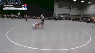 110 lbs Champ. Rd Of 32 - Liza Krueger, Berge Elite Wrestling Academy vs Mabel Rogers, Rogue Warrior Wrestling