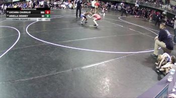 73 lbs Cons. Round 2 - Ariella Denney, Niobrara/Verdigre vs Luciana Caudillo, MWC Wrestling Academy