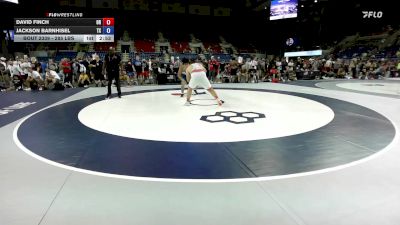 285 lbs Cons. Rd Of 64 - David Finch, OR vs Jackson Barnhisel, TX