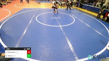 46 lbs Round Of 16 - Jack Hopwood, R.A.W. vs Ryland Peters, Claremore Wrestling Club