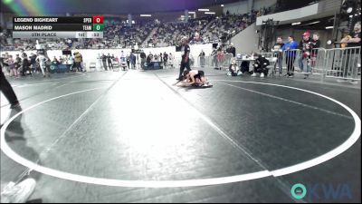 64 lbs 5th Place - Legend Bigheart, Sperry Wrestling Club vs Mason Madrid, Team Tulsa Wrestling Club