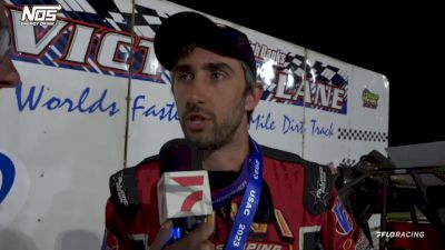 Zach Daum's Reaction Following USAC Midget Win At Belleville