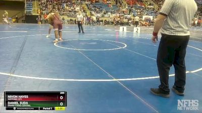 285 lbs Semifinal - Nivon Hayes, Watford City vs Daniel Suda, Grand Forks Central