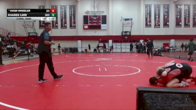 165 lbs Cons. Semi - Shaiden Carr, Southern Oregon vs Hugh Wheeler, Simon Fraser (B.C.)