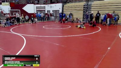 64-70 lbs Round 1 - Brandon Davis, Rhyno Academy Of Wrestling vs Owen Jent, Greenwood