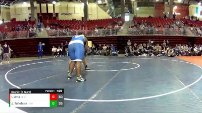 285 lbs Round 1 (8 Team) - Josh Tollefsen, Lincoln Southwest vs Israel Uma, Kearney