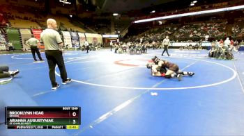 130 Class 1 lbs Cons. Round 2 - Brooklynn Hoag, Nevada vs Arianna Augustyniak, St. Charles West