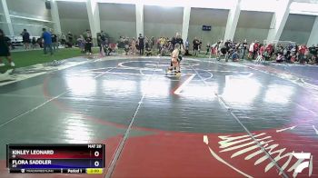 49-57 lbs Quarterfinal - Kinley Leonard, ID vs Flora Saddler, MT