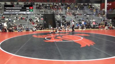 100 lbs Cons. Round 3 - Kaylee McCreery, Davenport vs Lucille Zimmerman, Fort Madison
