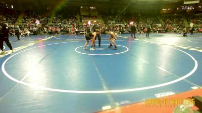 130 lbs Consi Of 16 #2 - IZayah Sanchez, Lockjaw Wrestling Club vs Marcos Maestas, NM Beast