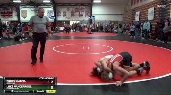 120 lbs Cons. Round 2 - Brock Garcia, Ottumwa vs Luke Vanderpool, Fort Madison