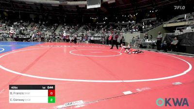 40 lbs Consi Of 16 #2 - Bradley Francis, Skiatook Youth Wrestling vs Carson Conway, Roland Youth League Wrestling