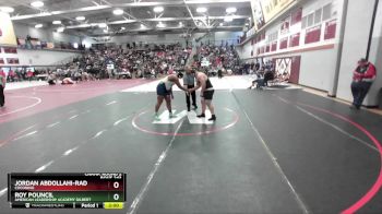 285 lbs Champ. Round 2 - Roy Pouncil, American Leadership Academy Gilbert vs Jordan Abdollahi-Rad, Coconino