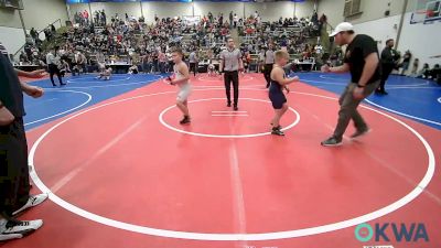 105 lbs Consi Of 8 #2 - Cage Morrison, Spiro Bulldog Wrestling vs Jaxon Hanford, Jenks Trojan Wrestling Club