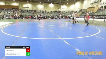 160 lbs Consi Of 16 #2 - Trevor Wilson, Willits Grappling Pack vs Jacob Beauchamp, Salem Elite Mat Club