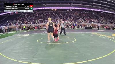 D4-150 lbs Cons. Round 2 - Maddox Cline, St Louis vs Daniel Manier, Iron Mountain