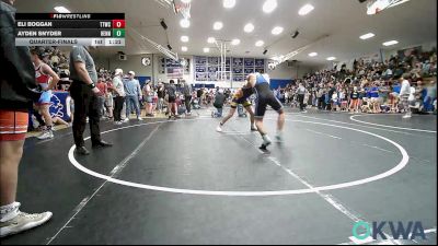 155 lbs Quarterfinal - Eli Boggan, Team Tulsa Wrestling Club vs Ayden Snyder, Hennessey Takedown Club