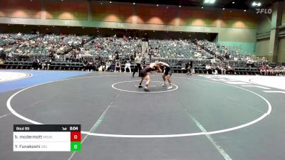 133 lbs Round Of 32 - Brennon Mcdermott, Montana-Northern vs Yoshiya Funakoshi, California Baptist University