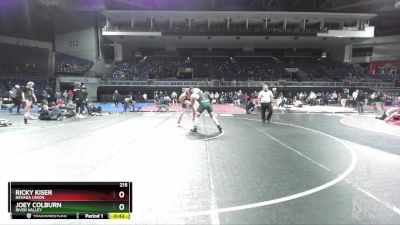 215 lbs Cons. Round 3 - Joey Colburn, River Valley vs Ricky Kiser, Nevada Union