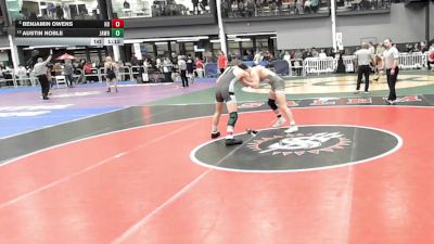 4 - 150 lbs Quarterfinal - Benjamin Owens, Hanover vs Austin Noble, James Wood