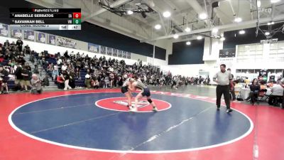 120 lbs Cons. Round 3 - Anabelle Serratos, Santa Ana vs Savannah Bell, Vista Murrieta