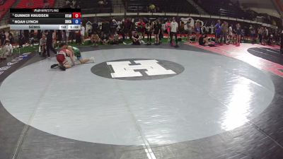 132 lbs Semis - Gunner Knudsen, Utah vs Noah Lynch, South Carolina
